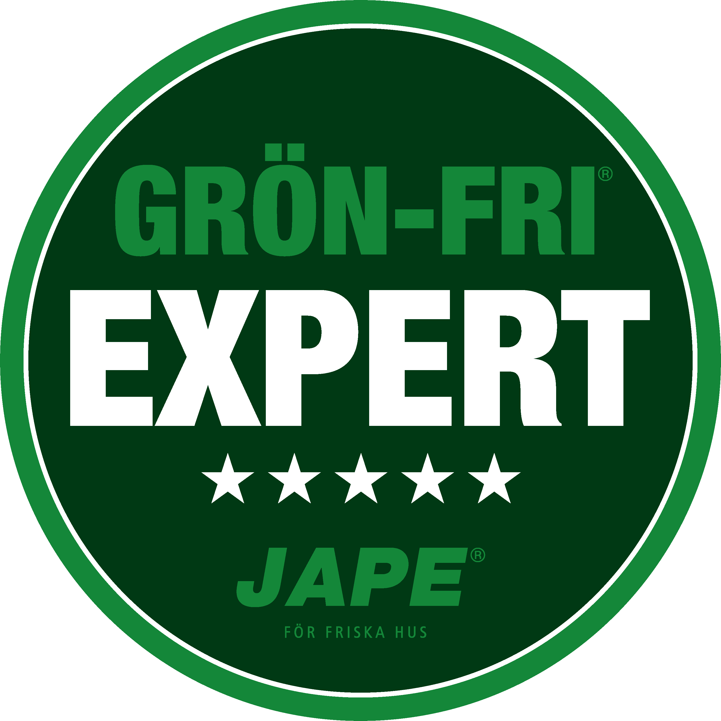Grön-fri expert - JAPE för friska hus logo